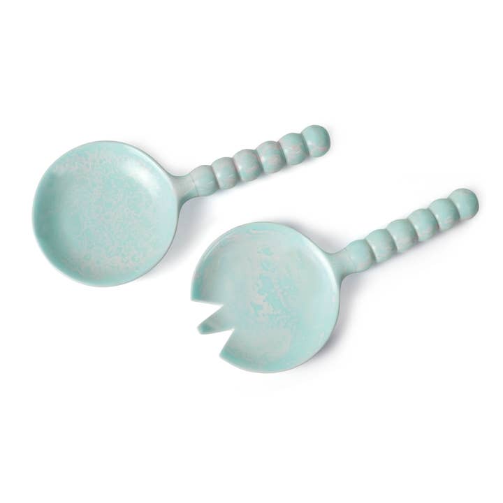 Resin Salad Server-Blue (Set of 2), 4.10 x 8.75 inches for wholesale by Casa Amarosa