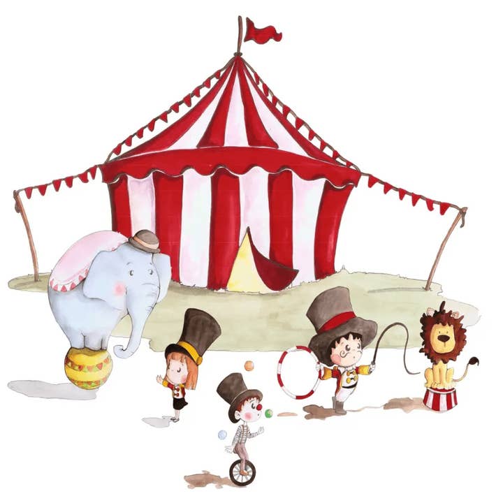 Vinilo Decorativo Infantil Circo XL para venta al por mayor de SDC DECOKIDS