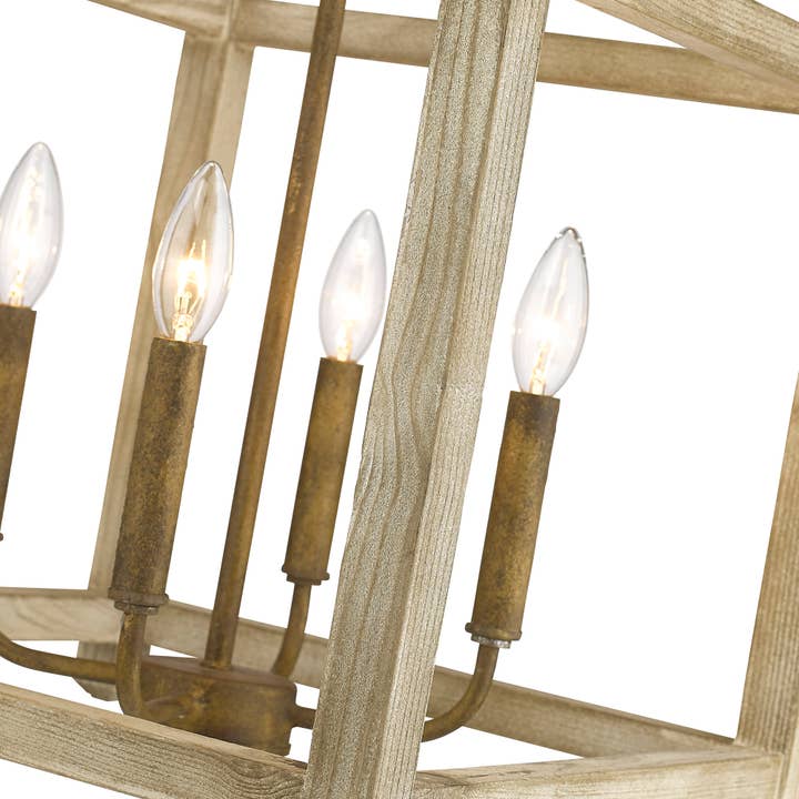Golden Lighting - Wholesale Chandelier/Hanging Light - Orville 4 Light Pendant Burnished Chestnut Chandelier4