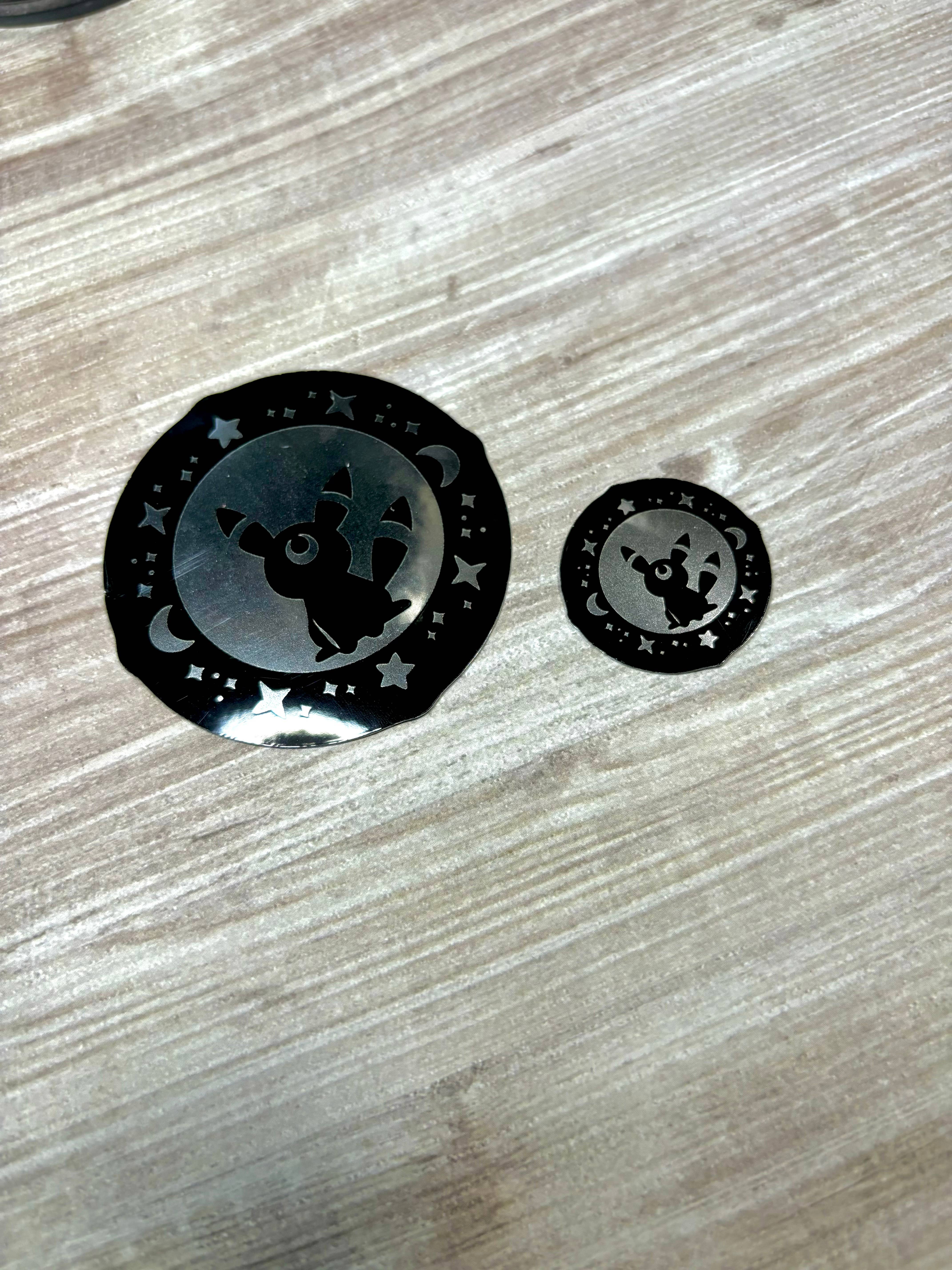 Winterra LLC - Wholesale Sticker - Mirrored Umbreon Vinyl Stickers | Pokemon Eeveelutions7