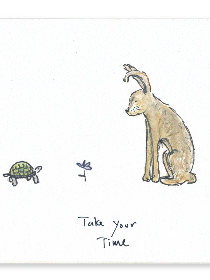 Take Your Time - Cartão de Amizade 100% Reciclado por atacado de Rosie’s Wonders Connection Cards