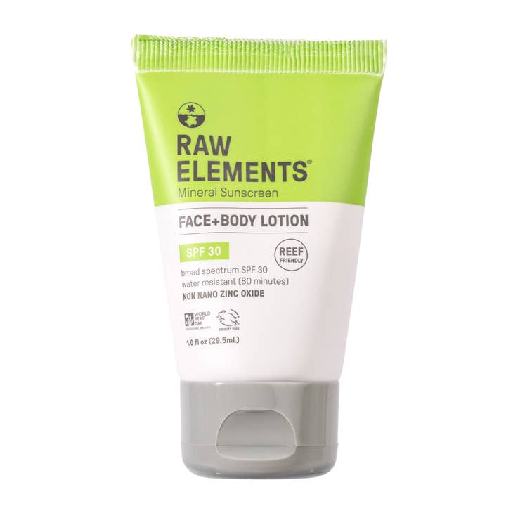 Raw Elements - Wholesale Sunscreen - RAW ELEMENTS NATURAL SUNSCREEN SPS 30 TRAVEL SIZE 1 oz