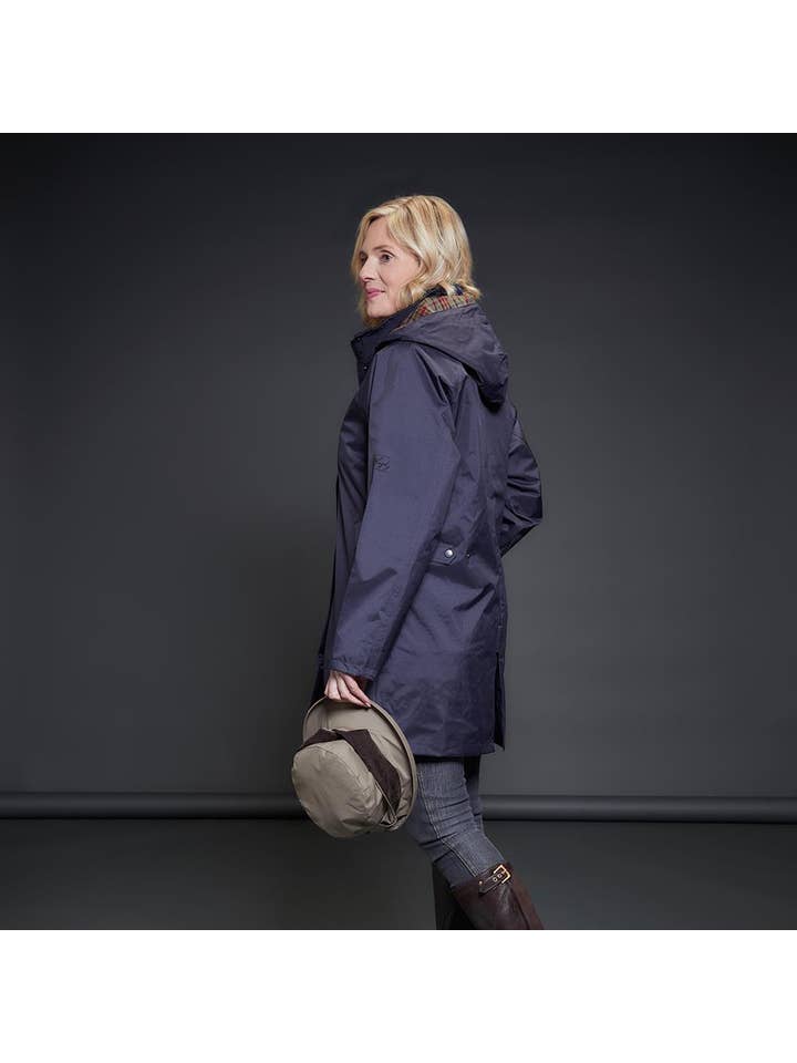 Oxford Waterproof Coat - Navy for wholesale on Faire