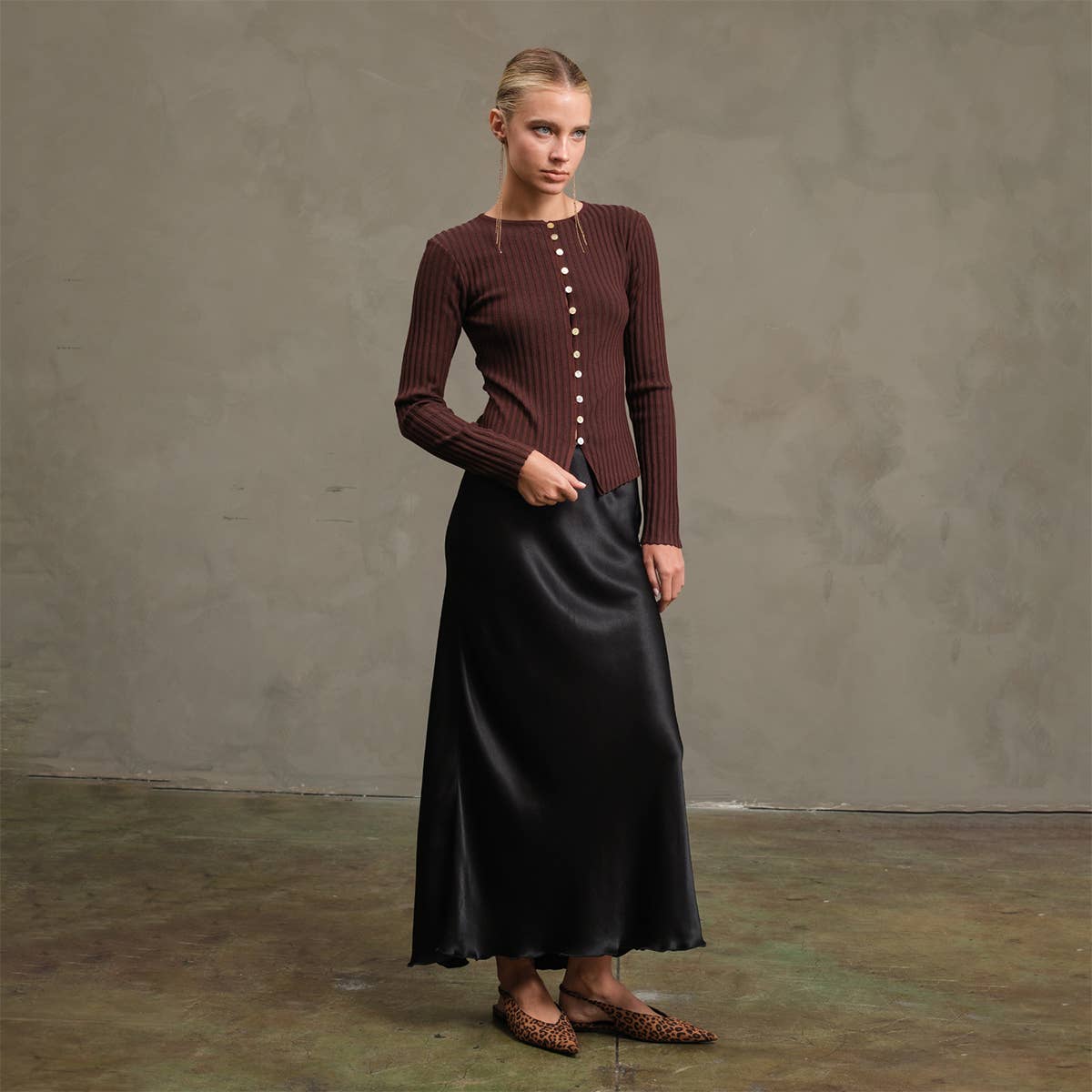 RAISONNEL - Wholesale Skirt - Women's - Satin Slip Skirt - RS104933