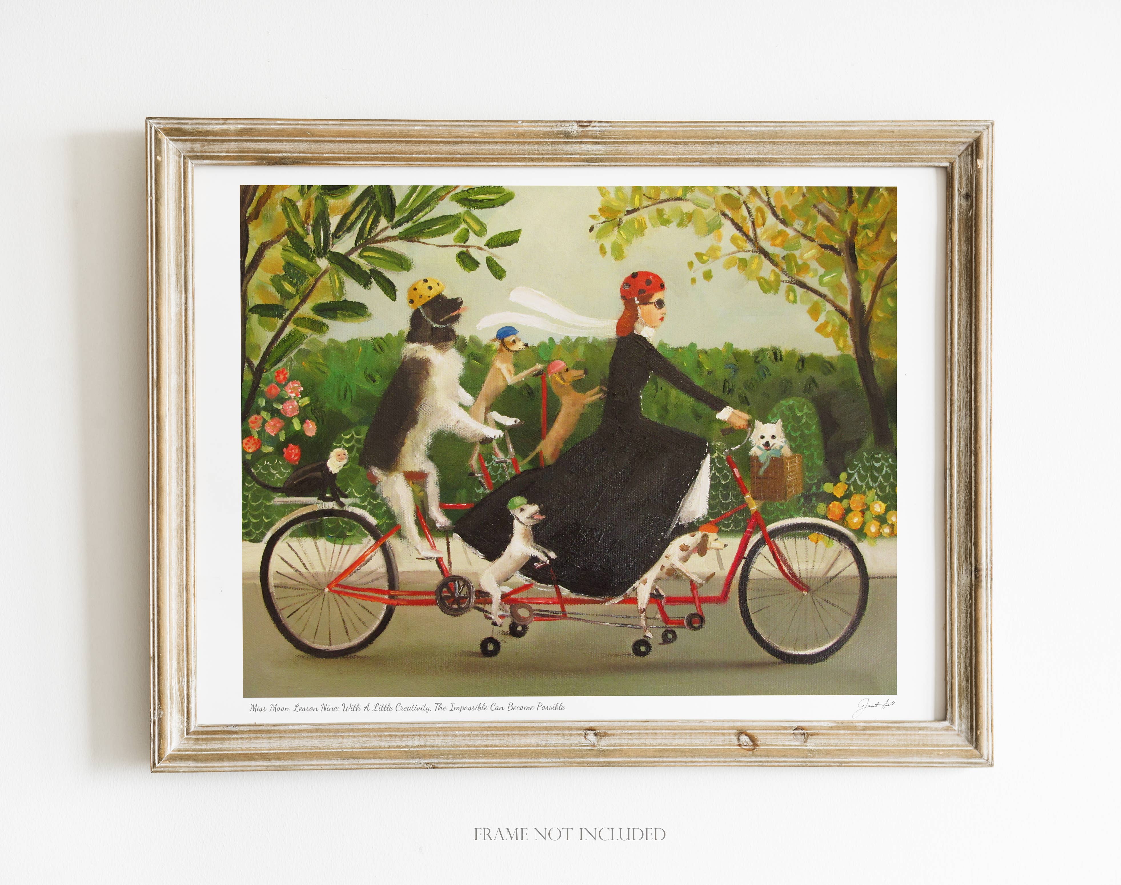 JANET HILL STUDIO - Wholesale Art Print - Miss Moon Lesson Nine Art Print - 8.5" X 11"