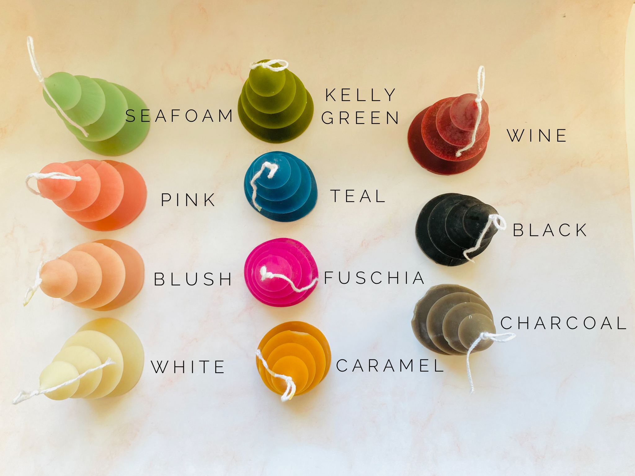 Maple + Love - Wholesale Novelty Candle - 4 Tier Christmas Tree Beeswax Candle0