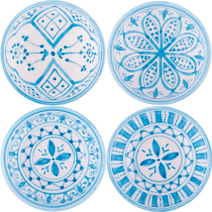 atelierBOEMIA - Wholesale Decorative Plate/Dish/Bowl - Safi Ceramic Tapas Bowls - Set of 4 Patterns4