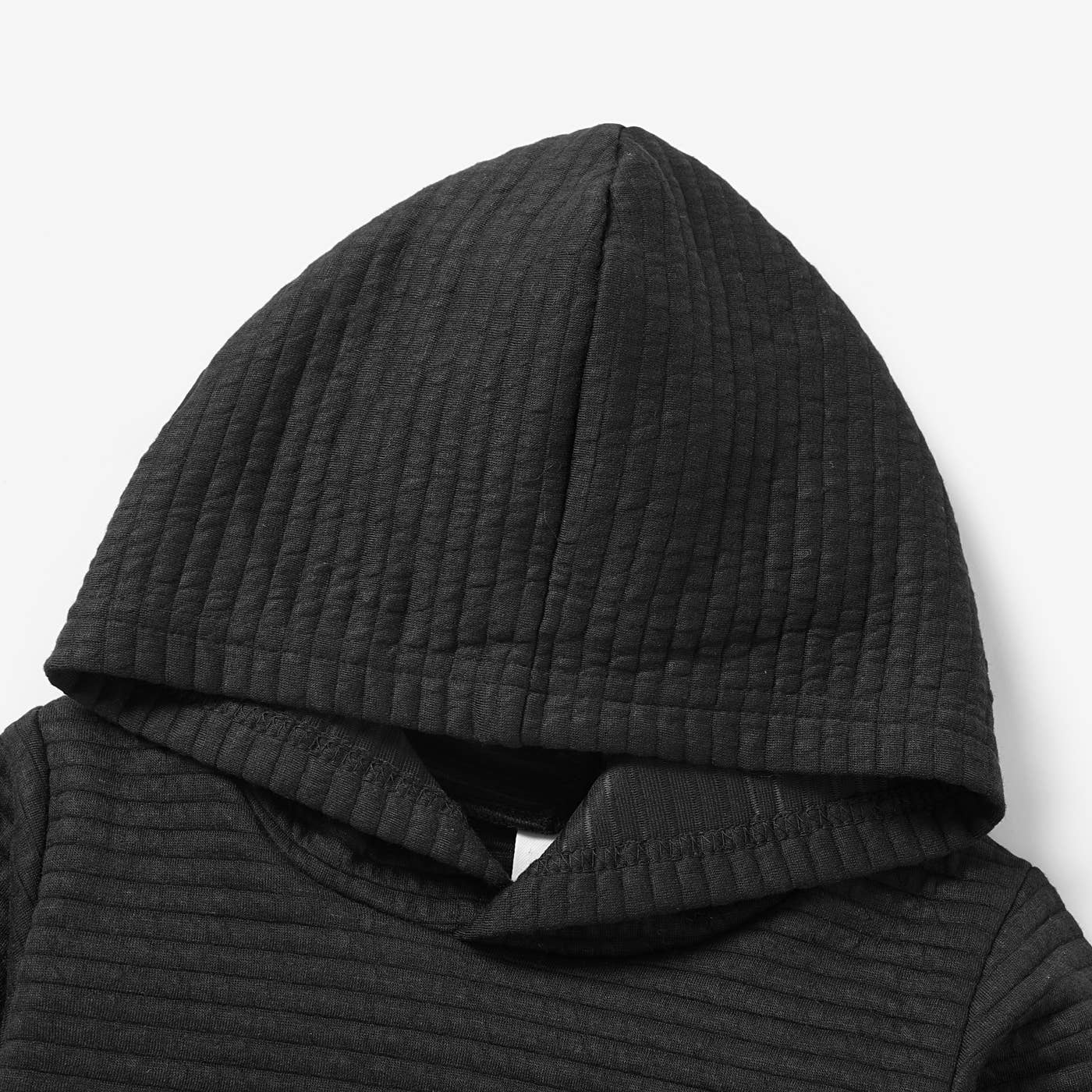 PatPat - Wholesale Hoodie - Kids - Girl/Boy Solid Color Textured Sweatshirt Hoodie7