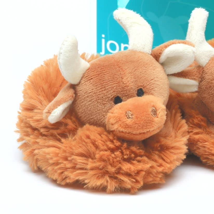 Jomanda Soft Toys & Accessories - Wholesale Slippers - Baby - Jomanda Highland Cow Plush Baby Soft Slippers House Shoes1