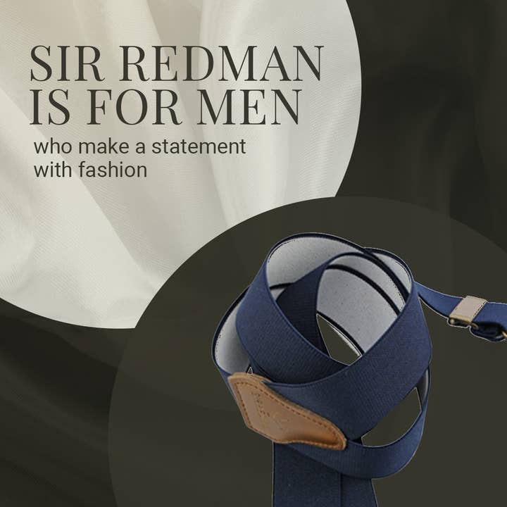 Sir Redman - Wholesale Suspenders - Men's - Sir Redman Braces Set 2 - 3 Strong Clips - Black4