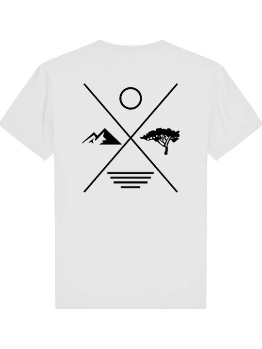 T-Shirt logo X Blanc pour la vente par Destel Clothing