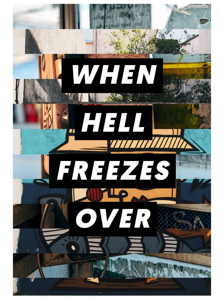 Impresión de Hell Congeles Over Art para venta al por mayor de STUDIO DIMANCHE