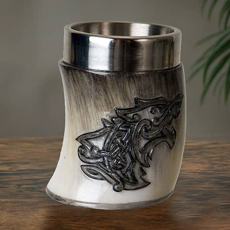Vaso de chupito de cuerno falso Viking Fenrir para venta al por mayor de Pacific Trading