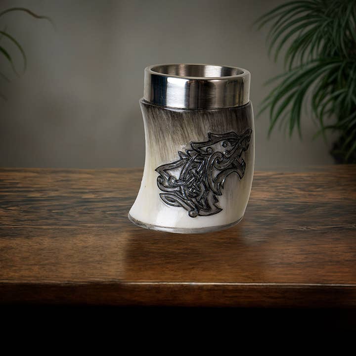 Vaso de chupito de cuerno falso Viking Fenrir para venta al por mayor de Pacific Trading