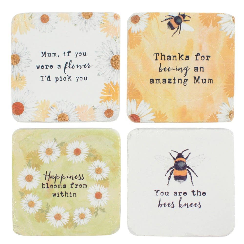 Something Different Wholesale - Wholesale Coasters - Set of 24 Bee Happy Coasters in Display2