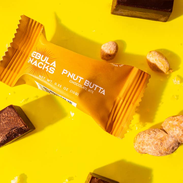 Nebula Snacks - Wholesale Chocolate Covered Sweets - P'Nut Butta Filled Dark Chocolate Bites2