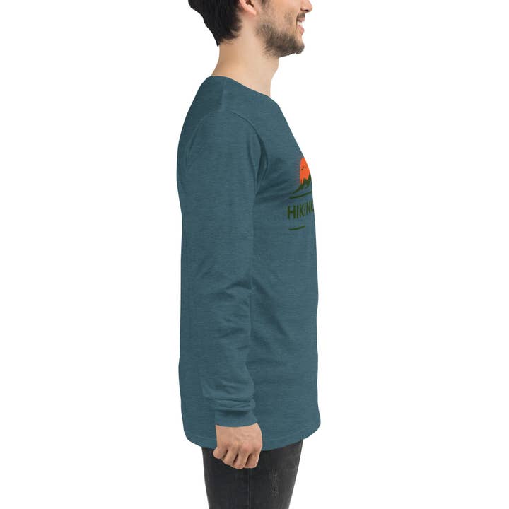 Hiking Alpine – wholesale T-shirts med screentryck – Herr – Vandring Alpine Peak Unisex Långärmad T-shirt