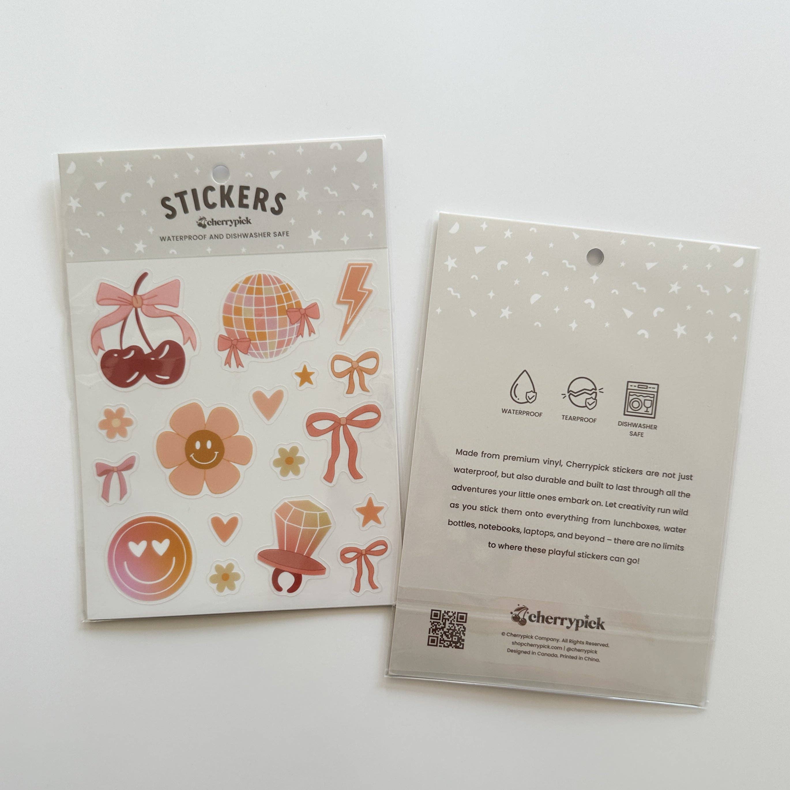 Cherrypick - Wholesale Sticker - Kids & Baby - Girly Pop Waterproof Sticker Sheet1