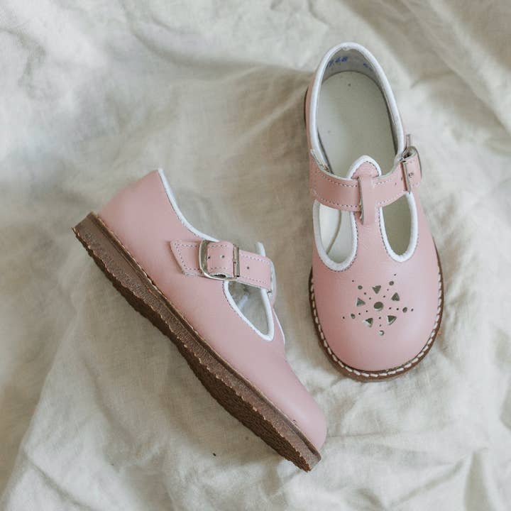 Anna T-Strap - Pink for wholesale by Zimmerman Shoes