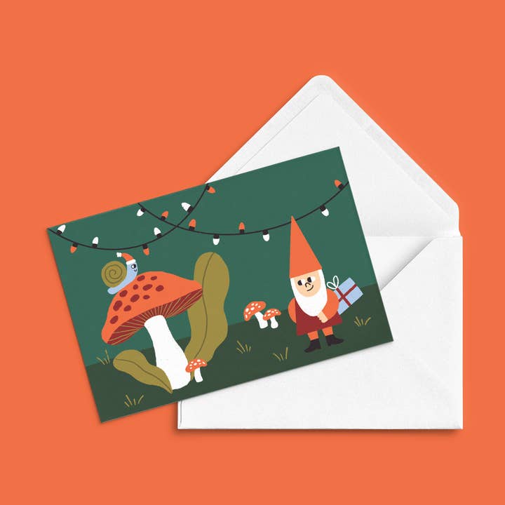 Christmas in the Forest Greeting Card pour la vente par Anne-Julie Dudemaine