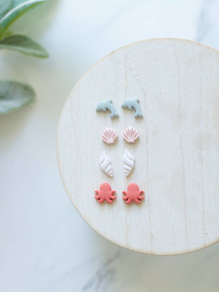 Sea Creatures Stud Pack for wholesale by Ruthie and Co.