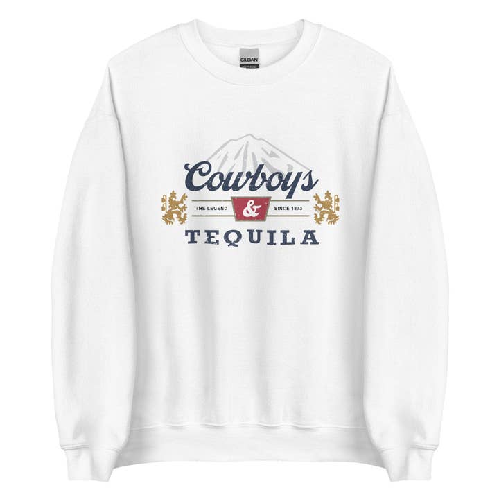 Chandail unisexe Cowboys et Tequila pour la vente par SUNFLOWER DREAMS BOUTIQUE