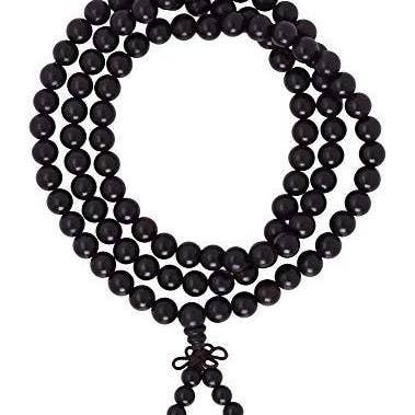 Mandala Crafts - Wholesale Prayer Beads Necklace - Mandala Crafts Natural Wood 108 Mala Prayer Beads Necklace, Bracelet from for Meditation, Yoga17