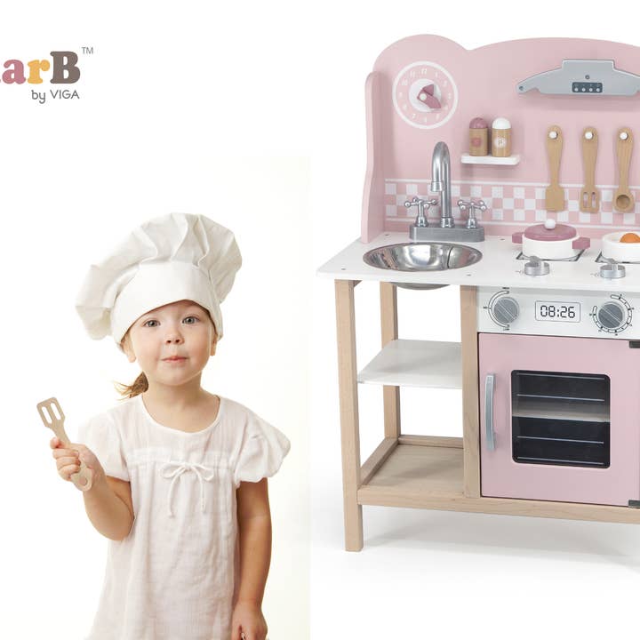 Polar B Pink Kitchen with Accessories for wholesale by Trade Toys Limited