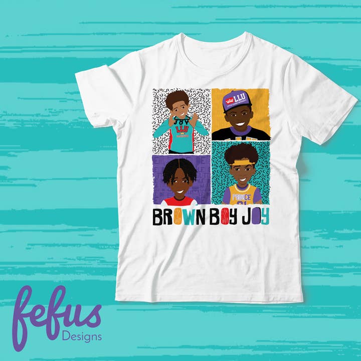 Camiseta 4 NIÑO MARRÓN | Fefus Designs para venta al por mayor de Fefus Designs