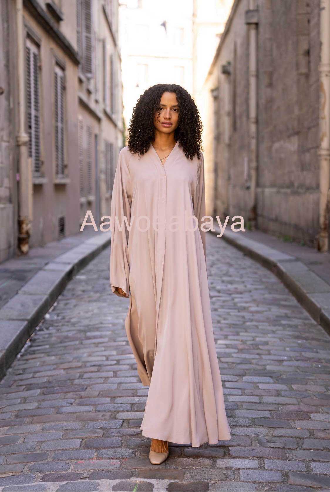 Aawoe Abaya - Wholesale Hijab - Women's - Modern Kimono With Long Sleeves - 2407-DRESS8