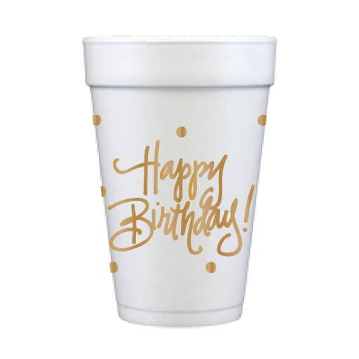 Natalie Chang - Wholesale Disposable Cup - Happy Birthday! | Foam Cups0