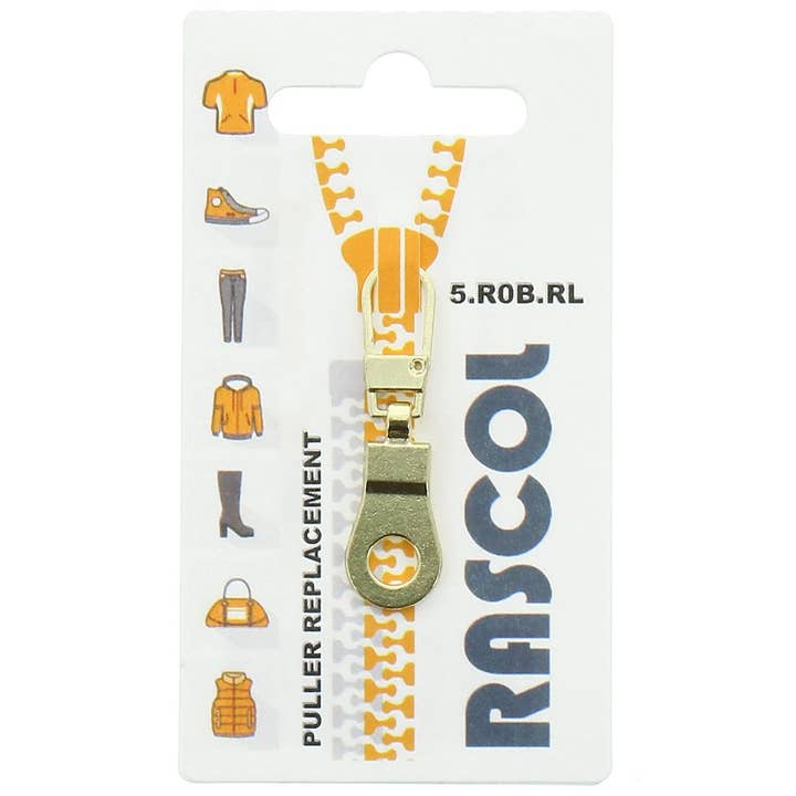 Zipper pull - Gold for wholesale by Rascol