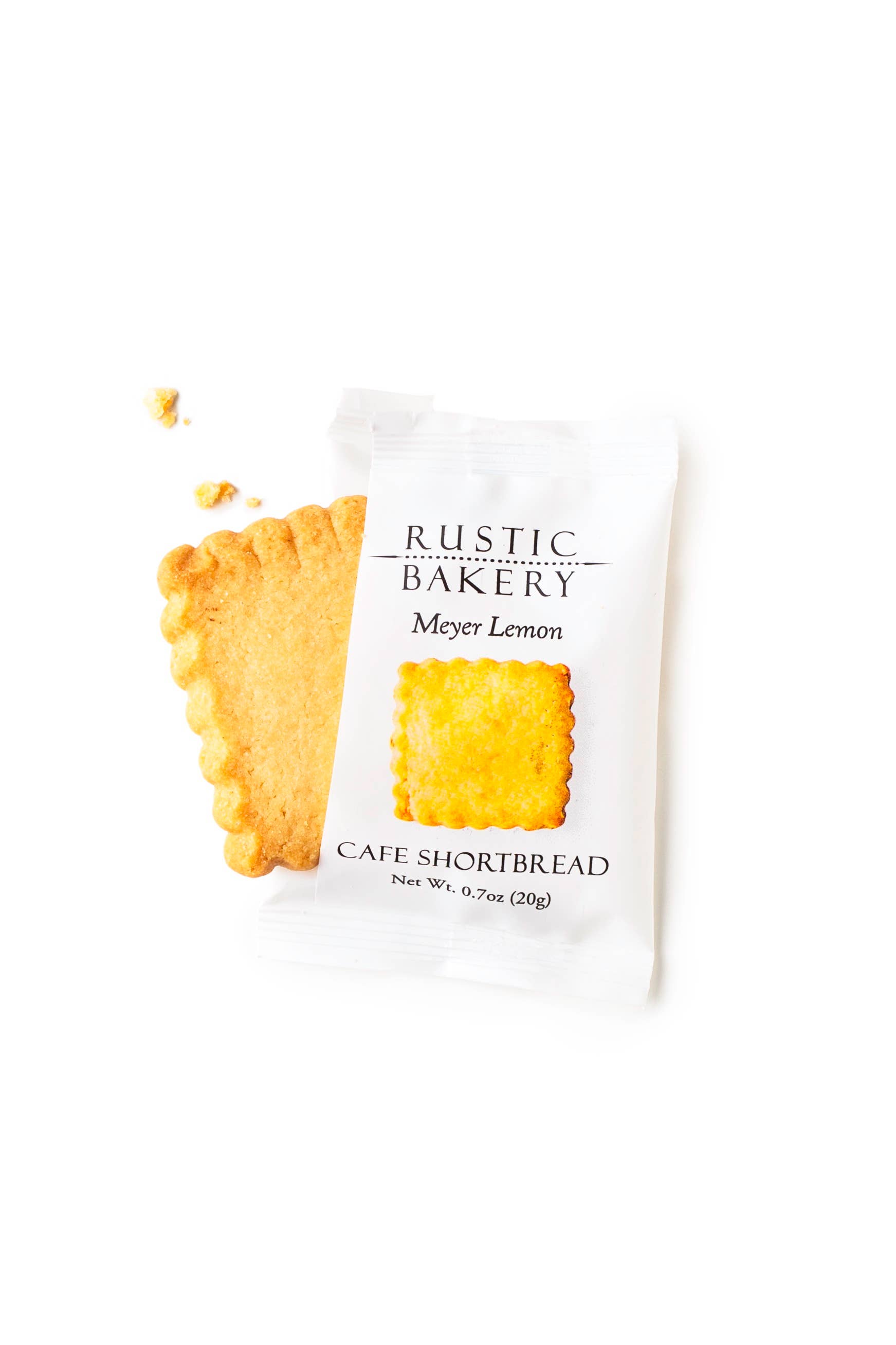 Rustic Bakery - Wholesale Cookie - Single Serve Shortbread - Meyer Lemon (150 p)1