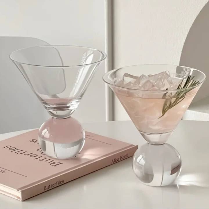 Crystal Globe Martini Glass for wholesale by BRECK + FOX