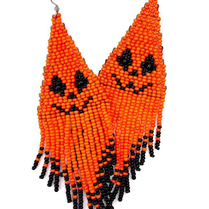Halloween Pumpkin Earrings for wholesale by KAQCHI