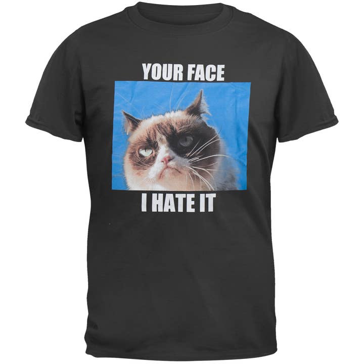 Grumpy Cat - Odeio a Tua Cara T-Shirt para Homens por atacado de Official Store