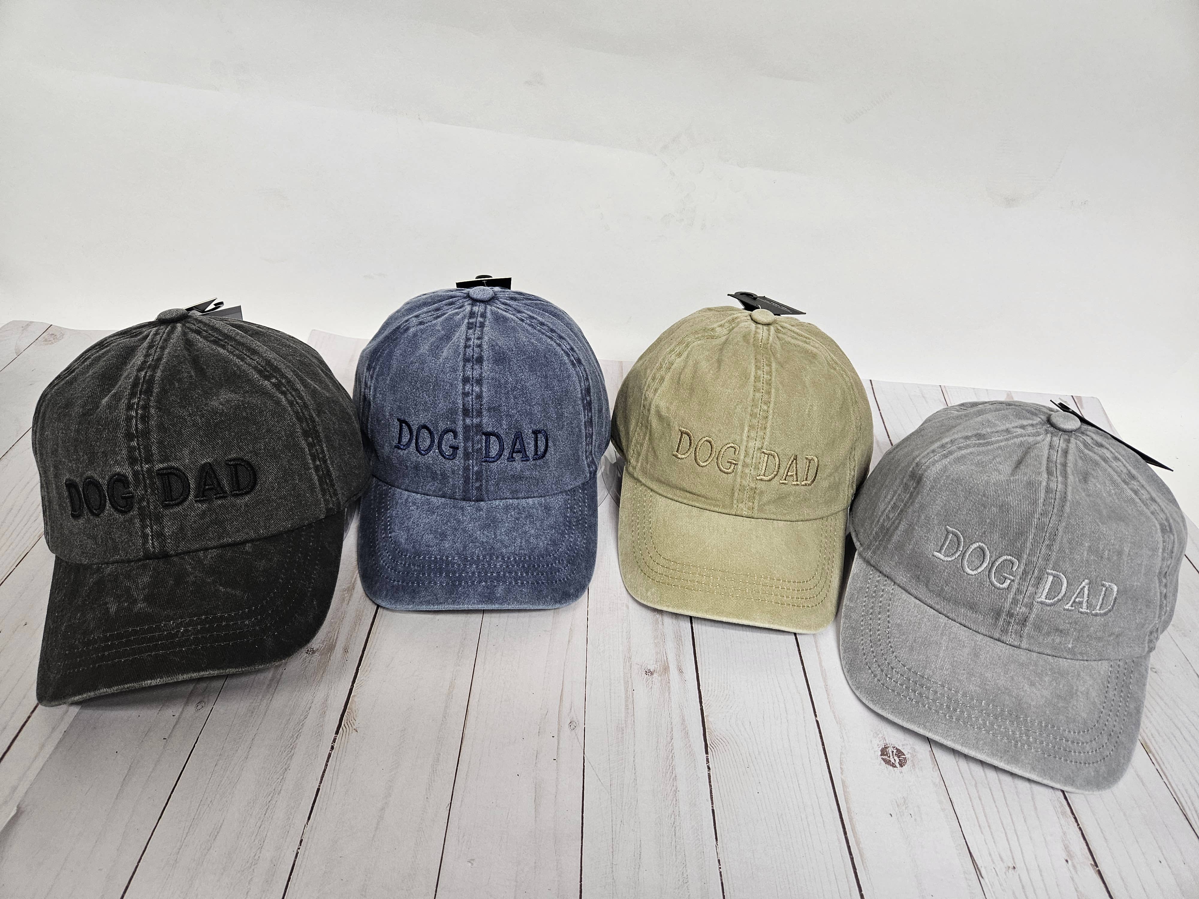 David And Young - Wholesale Baseball Cap - Men's - LCAP413 - Dog Dad Tonal Embroidered On Vintage Wash Cap7