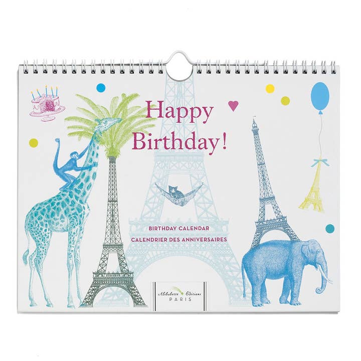 Eiffel Birthday Calendar for wholesale by ikonink