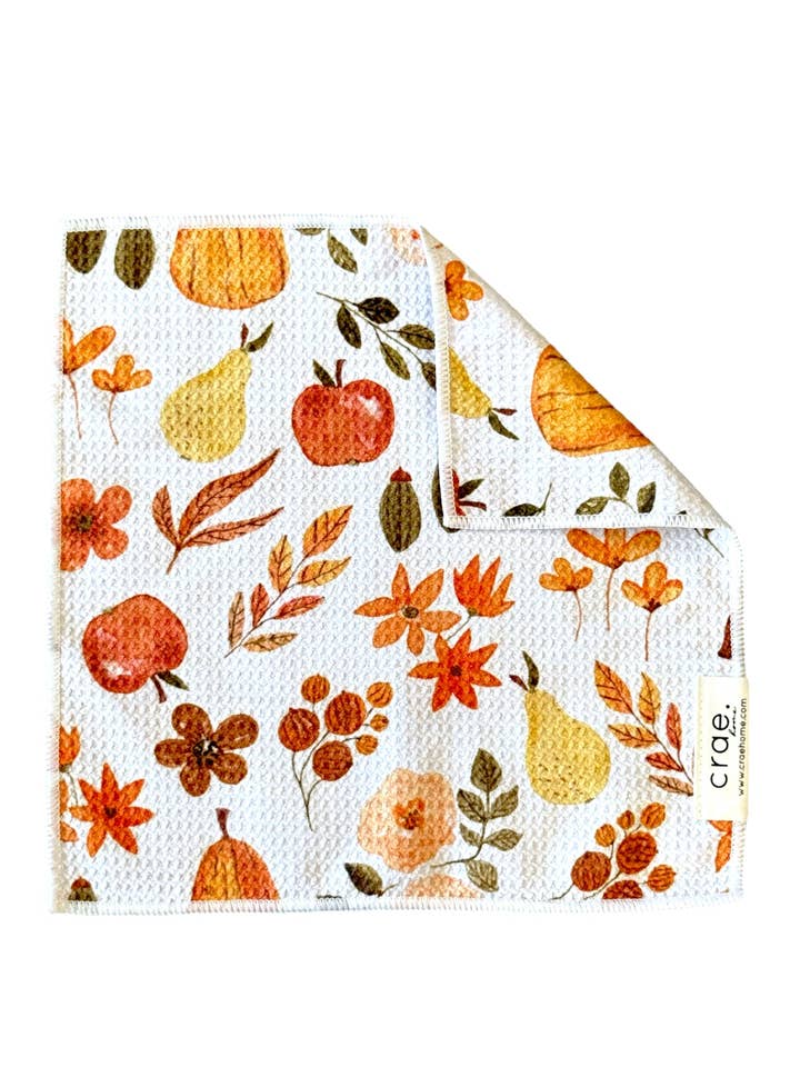 Græskar Krydder: Dobbeltsidet Vaskeklud for engroshandel hos Crae.Home