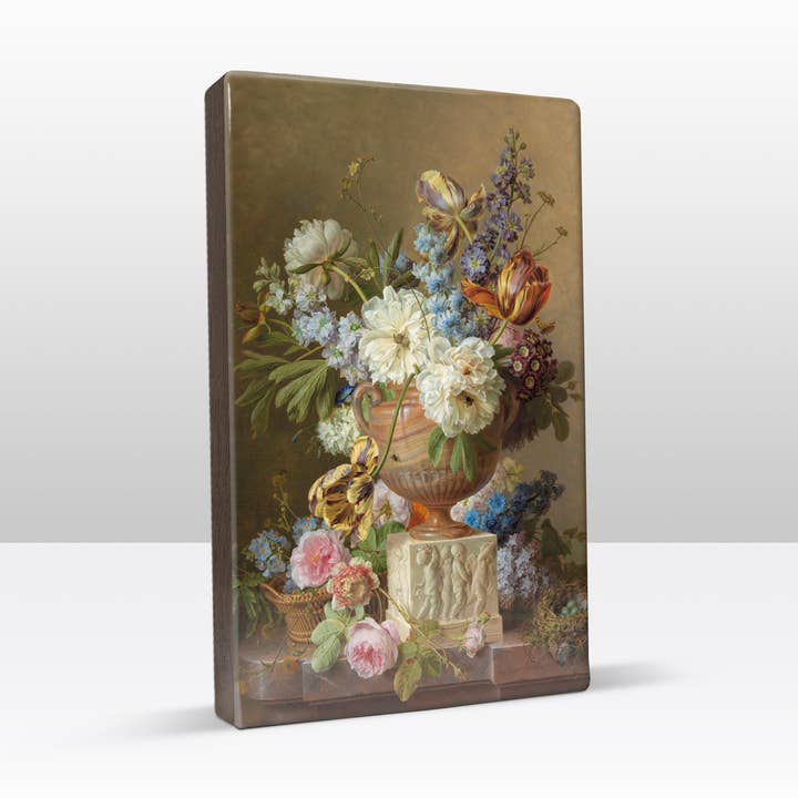 Lack, Blomsterstilleben med Alabaster Vase - Gerard van... för wholesale av Laqueprint