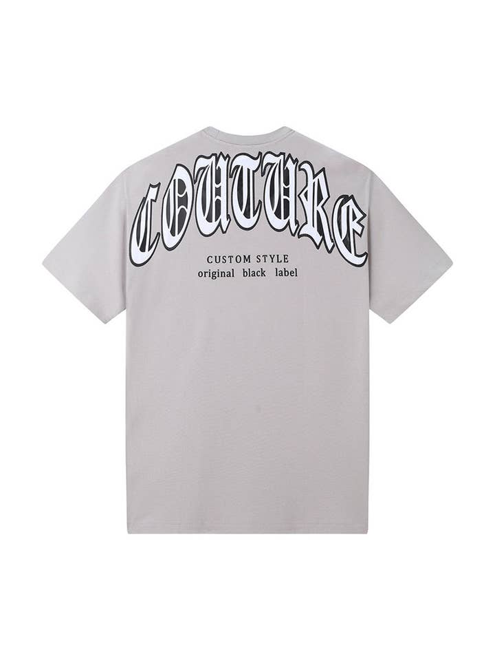 Men Black Label "COUTURE" Oversize T-Shirt for wholesale by Black Label x Raw