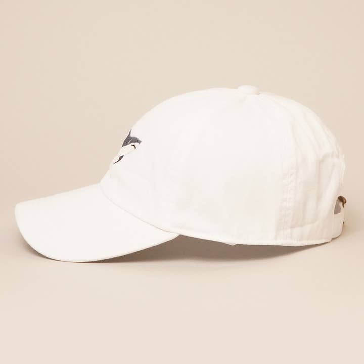 Fashion City - Wholesale Baseball Cap - Unisex - Shark Embroidered Cotton Baseball Dad Cap7
