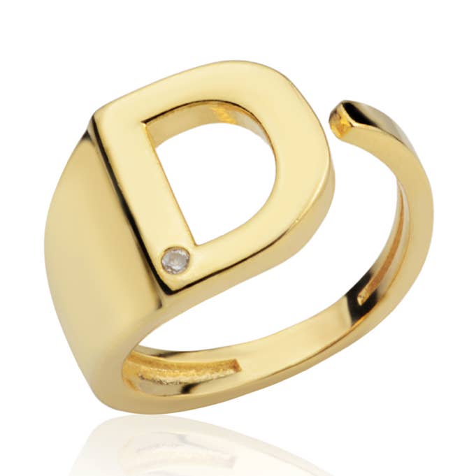 D Letter Ring for wholesale by House12