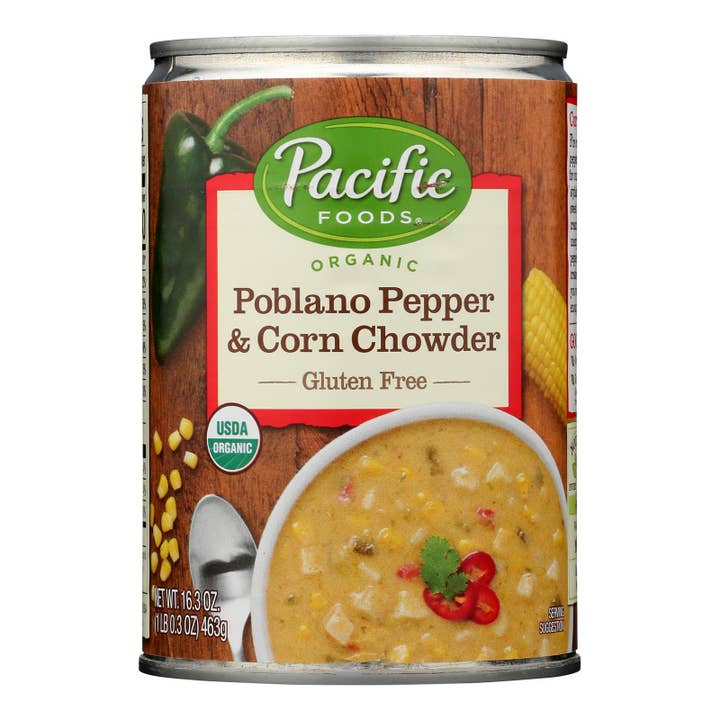Everyday Supply Co - Wholesale Soup - Pacific Foods - Chwdr Poblano Corn - Case Of 12-16.3 Oz