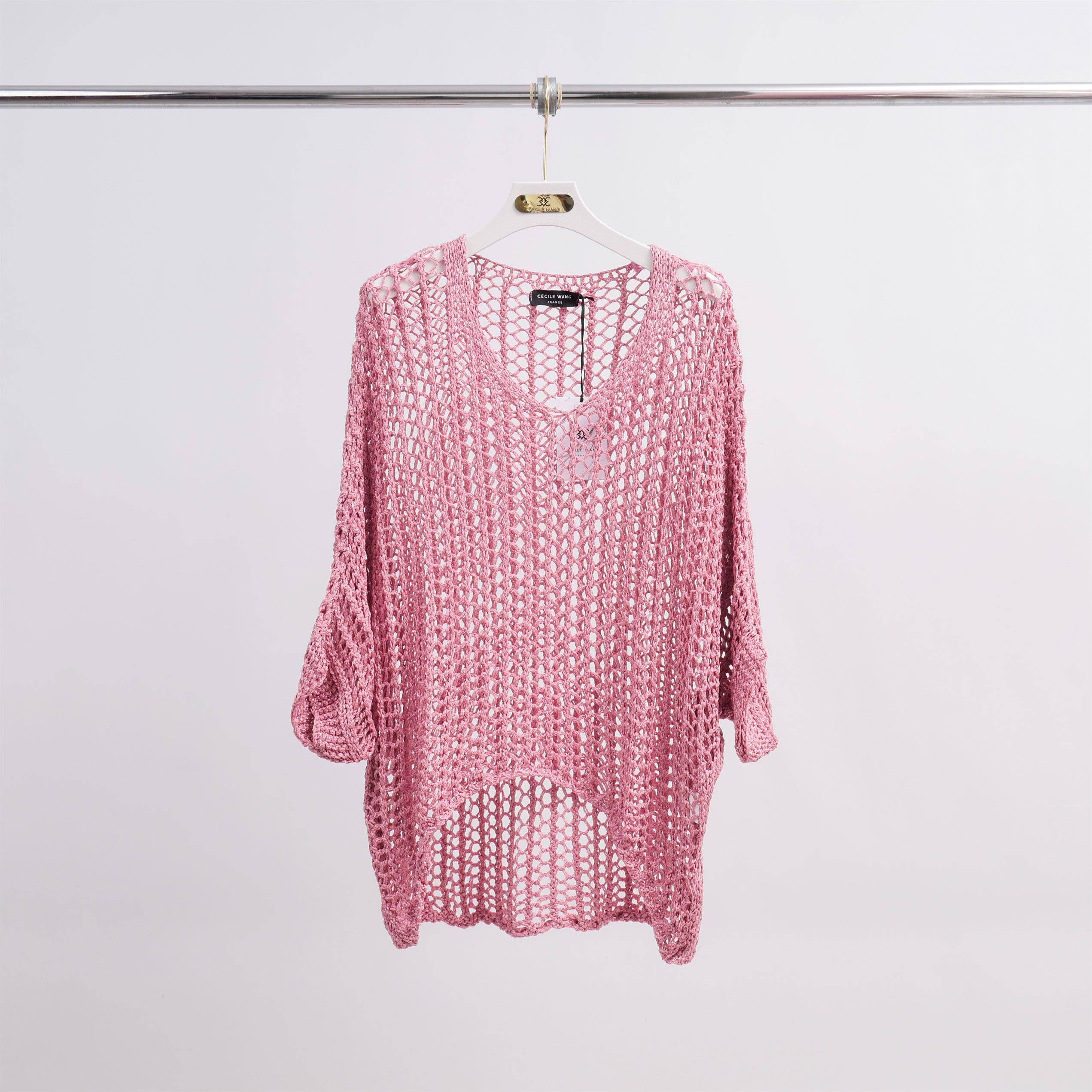 Cecile Wang - Wholesale Knit Sweater - Women's - MT8013 crochet sweater1