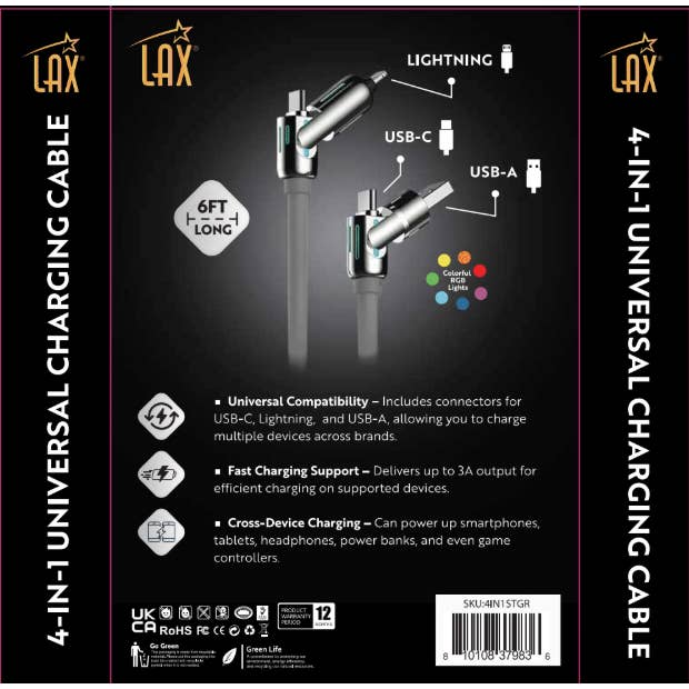 LAX Gadgets - Wholesale Charging Cable - Universal Charging Cables For iphone, Android Devices31