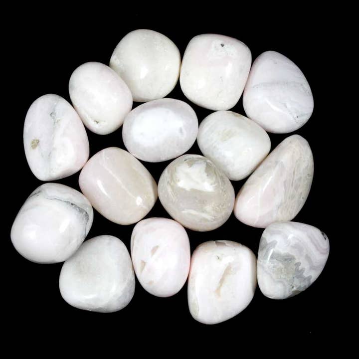 Cristalli curativi in calcite di mangano lucidato per la vendita all'ingrosso da parte di The Psychic Tree