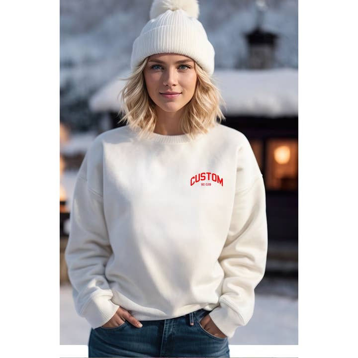 SUDADERAS GRÁFICAS SKING PEOPLE CUSTOM SKICLUB para venta al por mayor de Illustrated Society