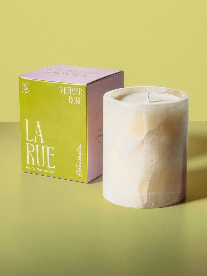 Candela Onyx Vetiver Rose per la vendita all'ingrosso da parte di Sunday Drives