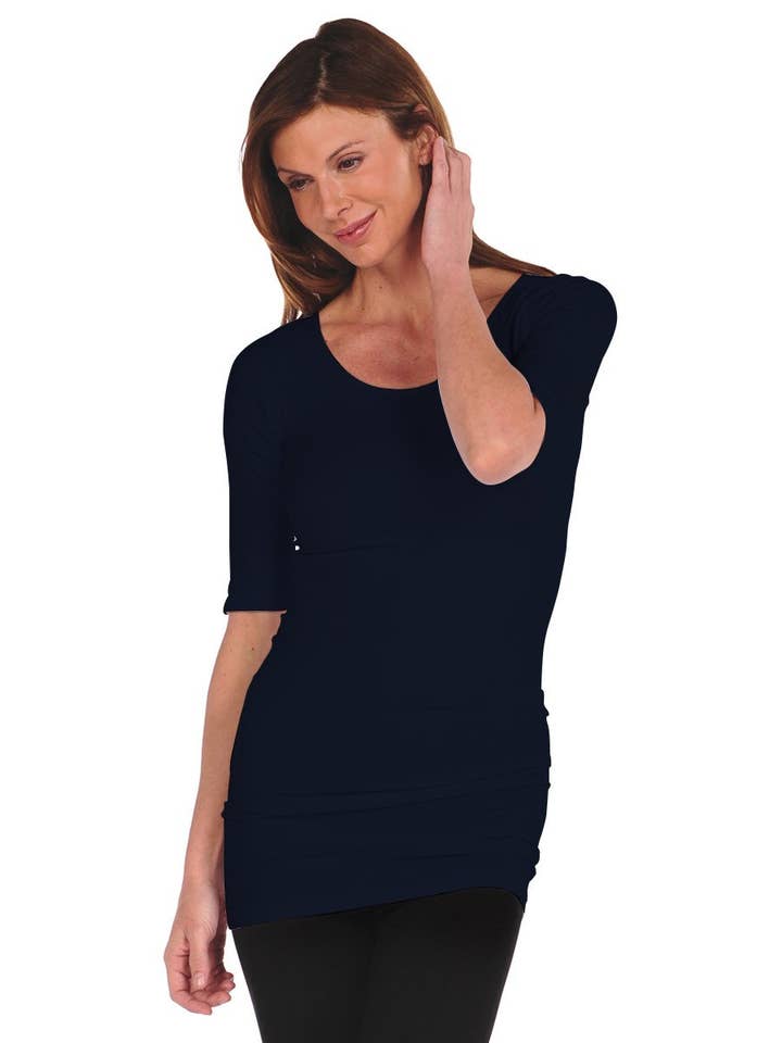 TINA Stephens Italy/Tees By Tina - Wholesale Dress - Women's - Ballet Reversible Sleeve Tunic Slip Dress (6TS)5